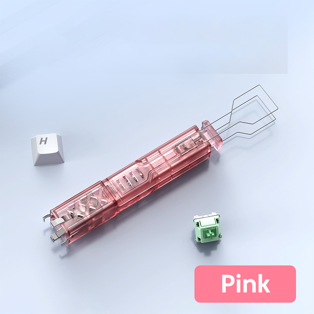 Ściągacz robić przełączników i keycapów 2 w 1, narzędzie robić czyszczenia przełączników klawiatury mechanicznej i klawiatury gamingowej.