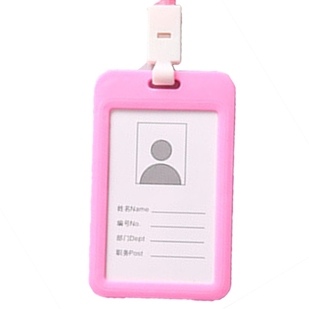 1Pcs Work Card Holders With Rope Aluminium Alloy Card Holder Employee Name Card Cover Metal Work Certificate Identity Badge: B8