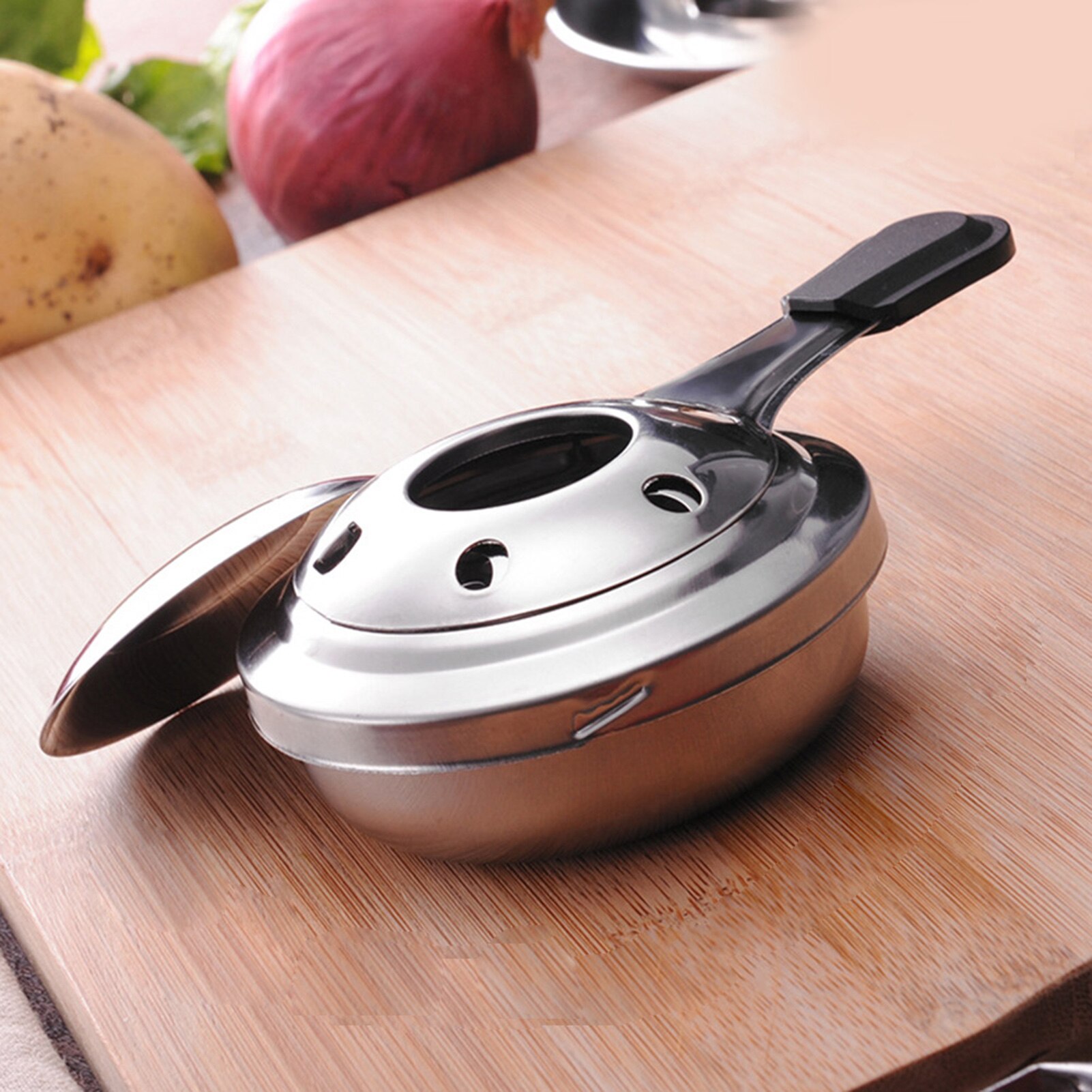Mini quemador de Alcohol portátil de acero inoxidable, quemador de Fondue, Chocolate, queso, olla pequeña para Buffets