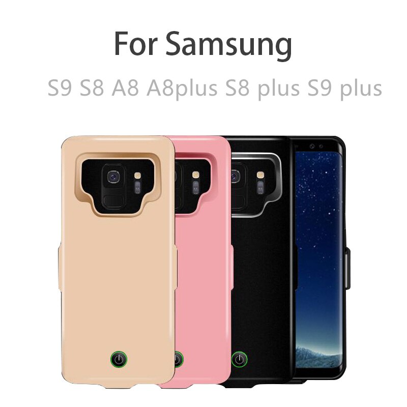 7000mAh Ladegerät Fall Externe Power Fall für Samsung Galaxy S9 S8 plus A8 Plus Batterie Ladegerät Abdeckung für samsung S9