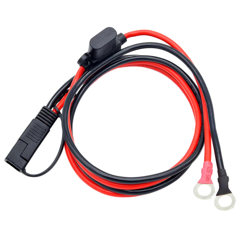 12V Charger Cable For Motorcycle Battery Terminal To SAE Quick Extension Cord Cable Connector For Battery Charger/Maintainer: Default Title
