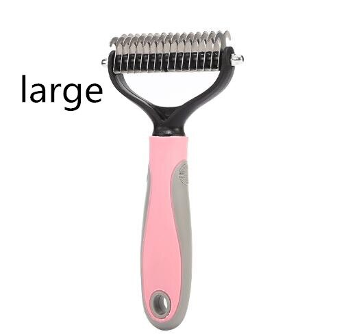 Perro de eliminación de pelo peine pelo de gato cepillo aseo herramientas Clipper pelo perro gato cepillado de pelo peine para cachorro pequeño suministros para perros mascota: 2