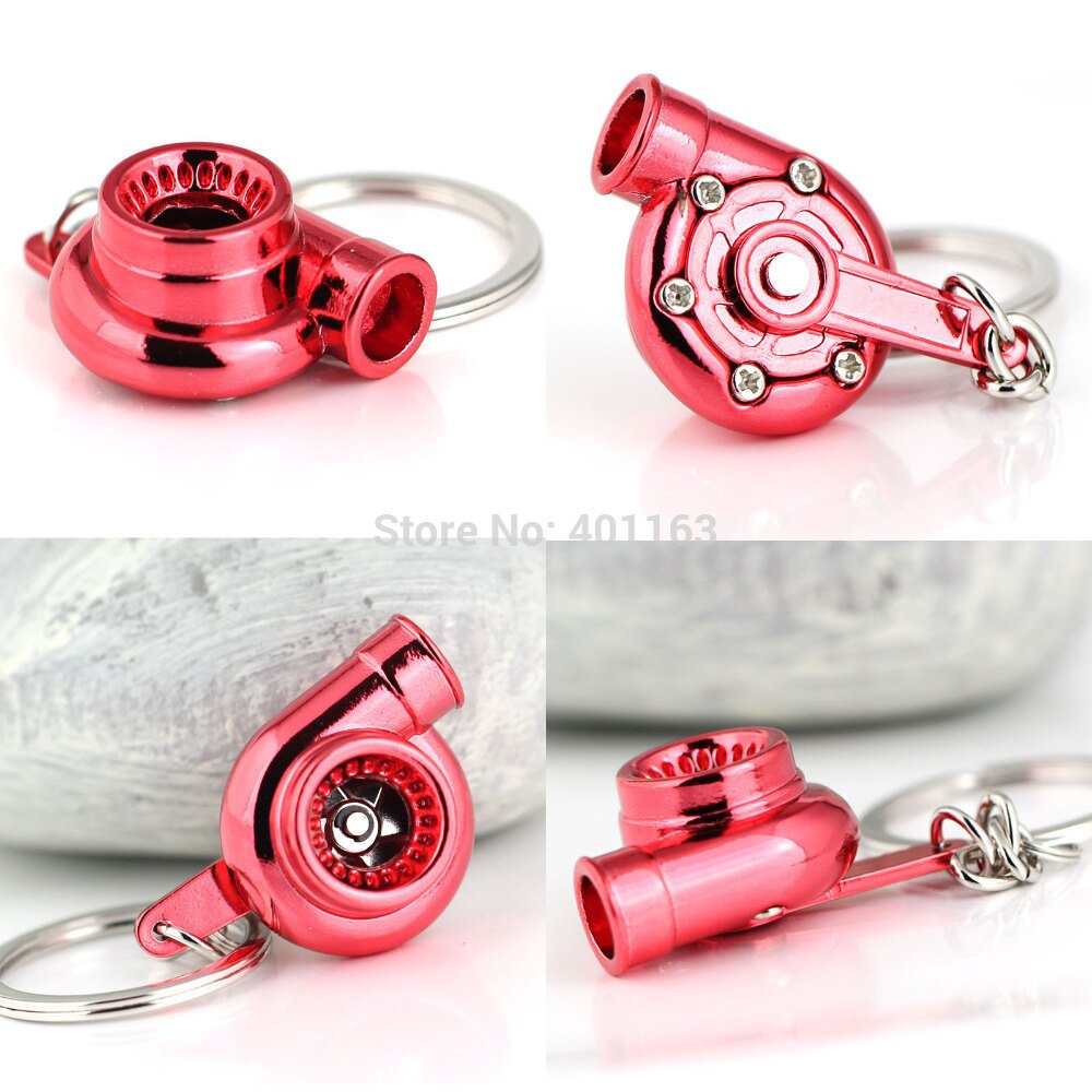 Llavero Turbo giratorio anodizado chapado brillante Metalliac Color turbocompresor llavero