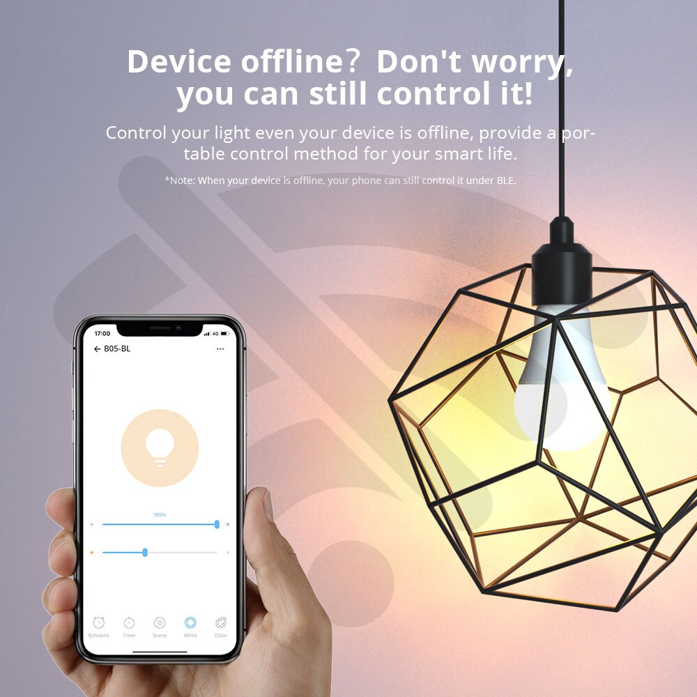 Woolley wlan-smart-glühbirne mit  e27 leds 9w rgb-farben, dimmbar 220v wlan-fähig, sprachsteuerung, kompatibel mit alexa und google home