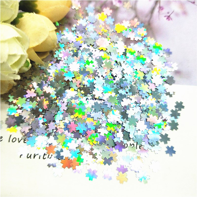 Ultradunne Bloem Pailletten 5mm Roze Kersenbloesems Vorm Losse Pailletten HUISDIER Pailetten voor Nails Art Manicure DIY Bruiloft Confetti