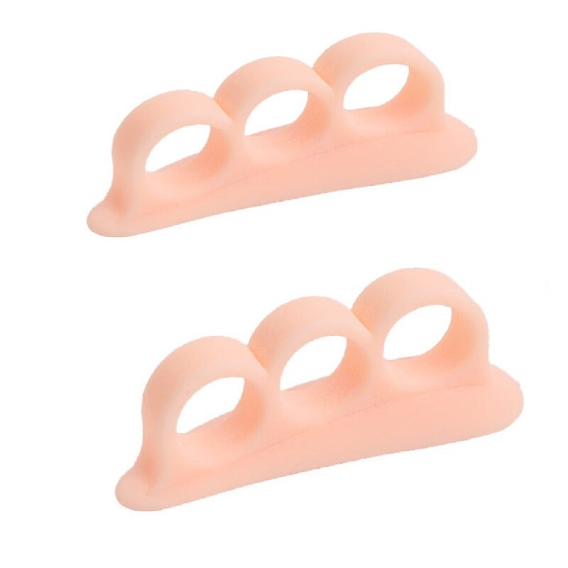 2Pcs=1Pair Silicone Gel Hammer Toe Straightener Corrector for Curled Toes Hallux Valgus Feet Foot Care Bunion Adjuster Tool: 03 1Pair