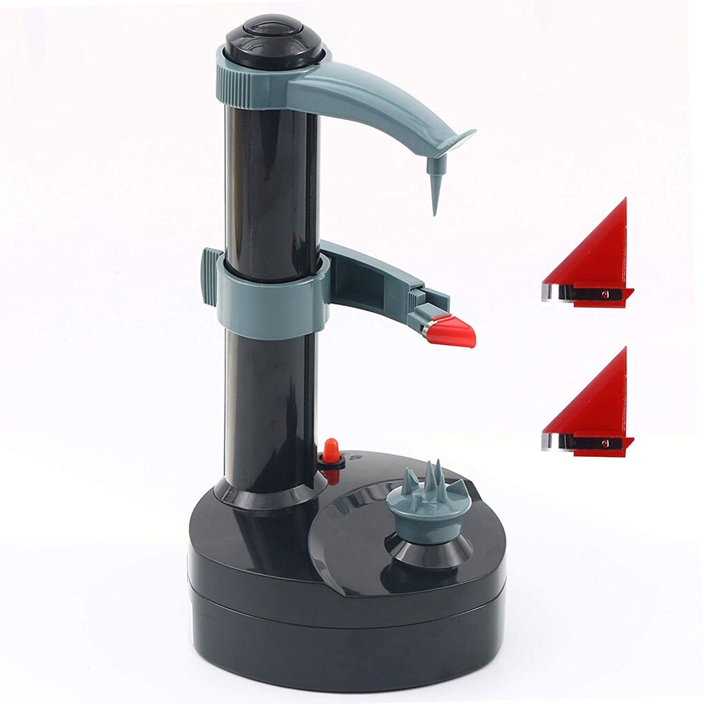 Pelapatate Elettrico Multifunzionale In Acciaio Inox A Spirale Per Frutta E Verdura Pelapatate Accessori Per La Cucina Gadget: Black