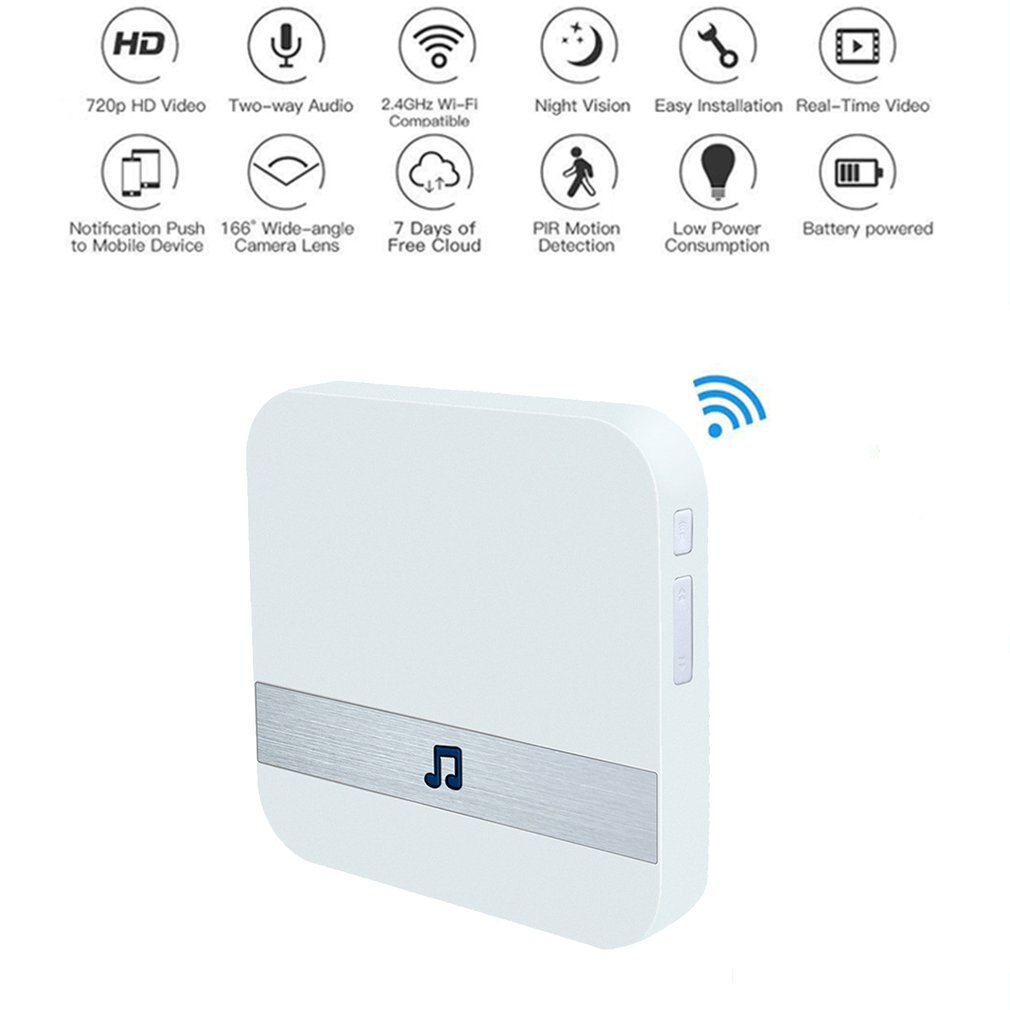 Timbre de Puerta de interior inteligente AC 90-250V timbre de puerta inalámbrico WiFi enchufe UE Reino Unido Tosee Aplicación y aplicación Anyhome para V5 B30 B10