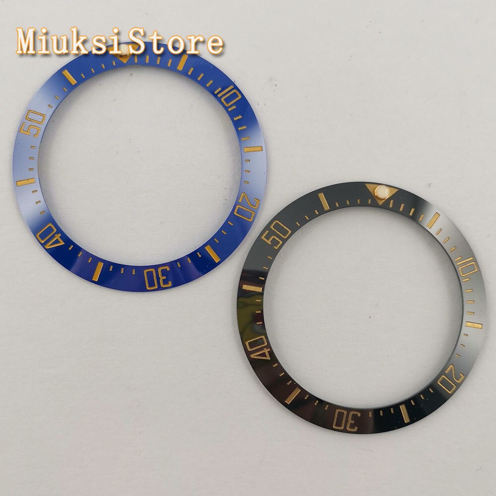 Bliger 40mm keramik lünette passen 43mm herren automatische uhr für automatische mechanische uhr lünette