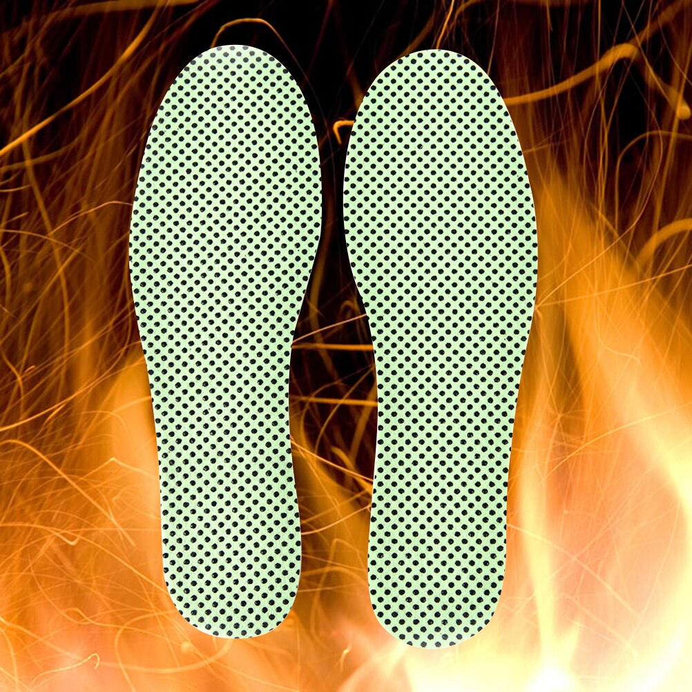 Warm Reflexology Insole Self-heating Insoless Winter Soles For Footwear Natural Tourmaline Heated Self-heating Insoles 1Pair