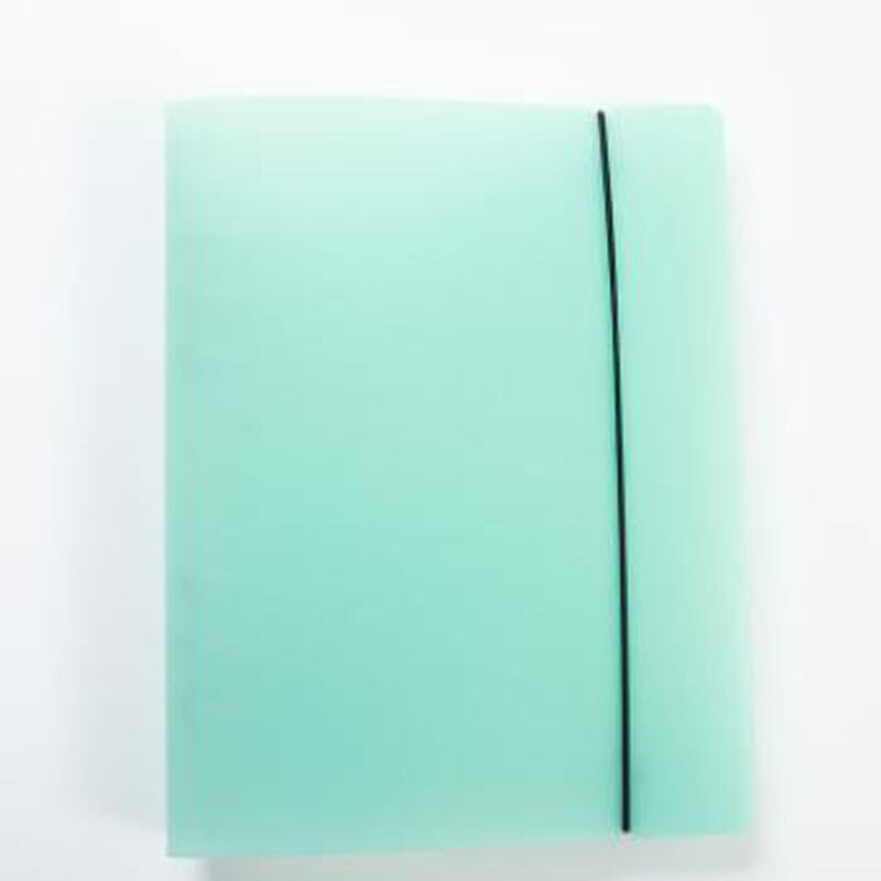 Yiwi A5 Roze Blauw PVC Notebook Accessoire Vel Shell Kantoor School Briefpapier Transparante Beknopte 6 Gaten Bindmiddel Planner Cover: Blue