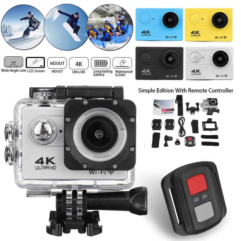 4K Action Camera With Ultra HD 1080p Screen Underwater 30m Waterproof Sport Camera Go Extreme Pro Cam Video Camcorder
