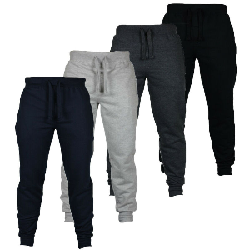 Men Workout Sweatpants Sport Track Pants Gym Fitness Training Causal Trousers Sweatpants Cotton Elastic Trouser