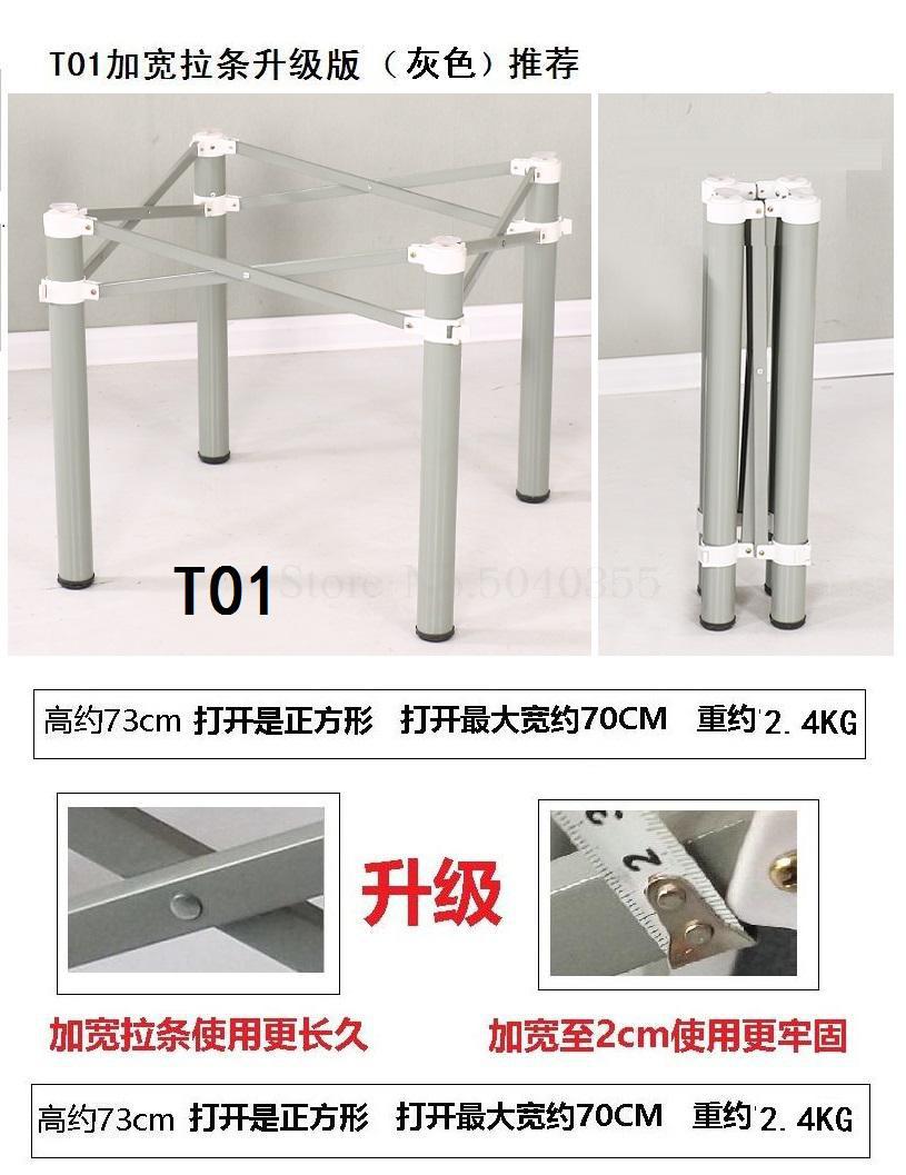 Bureau frame rvs mahjong tafel been beugel vouwen frame verstelbare krimpen tafel voet snelle tafel voet smeedijzeren: VIP 6