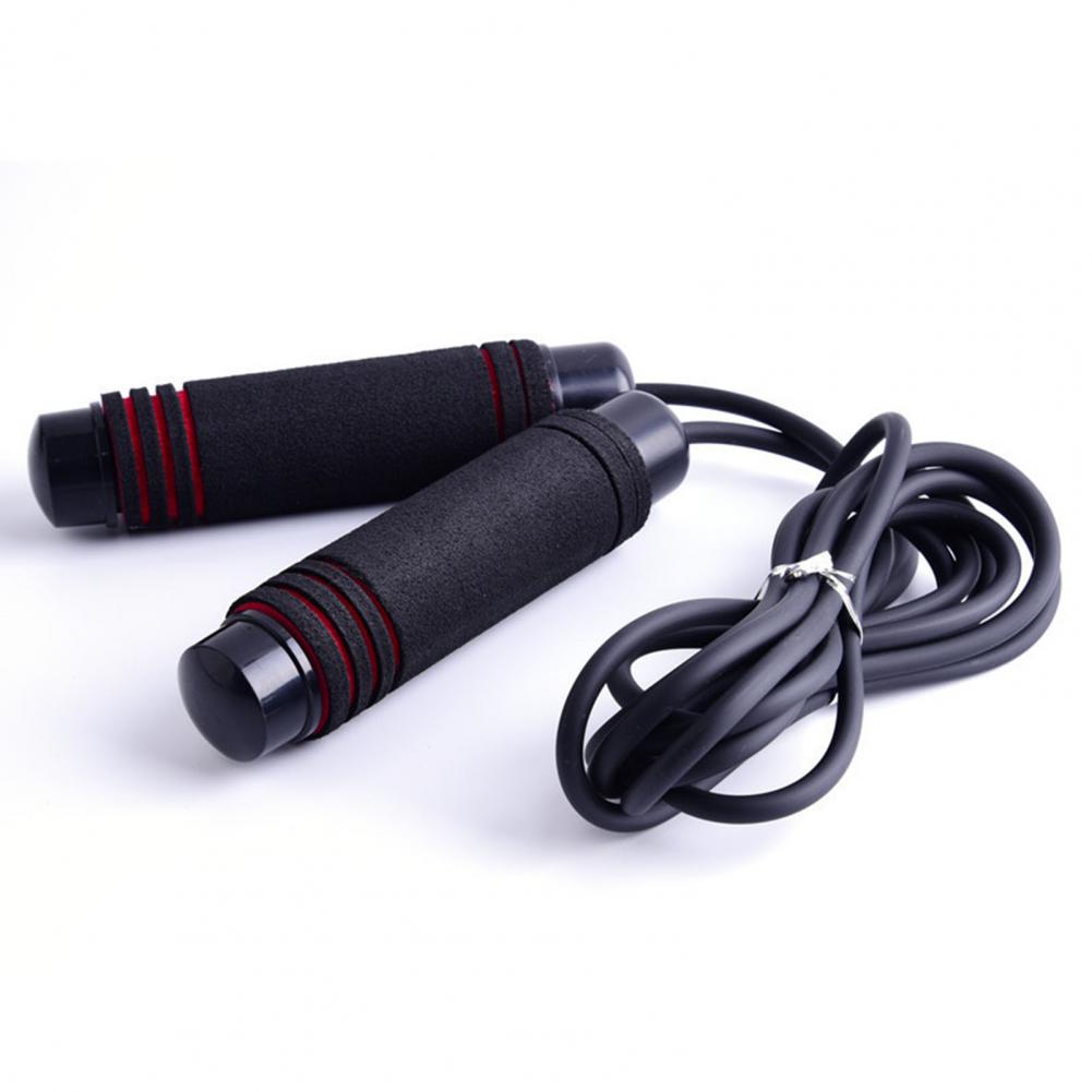 Rubberen Handvat Jump Rope Skipping Verstelbare Bodybuilding Oefening Fitness Tool