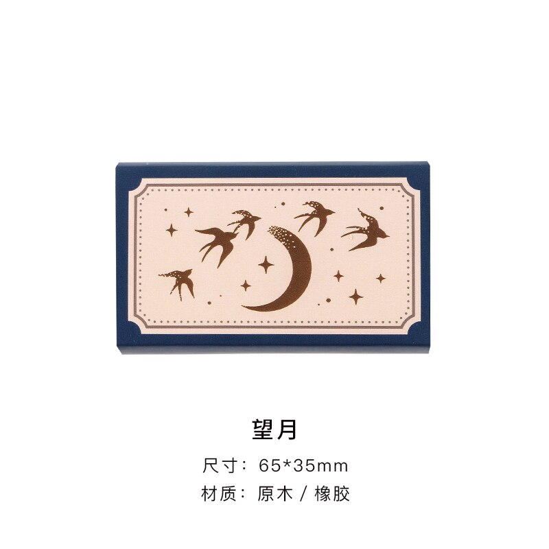 Moon Tulip Wooden Rubber Stamps Decorative Flower Wood Mounted Rubber Seal Stamp For Diy Craft Diary And Craft Scrapboking: 2