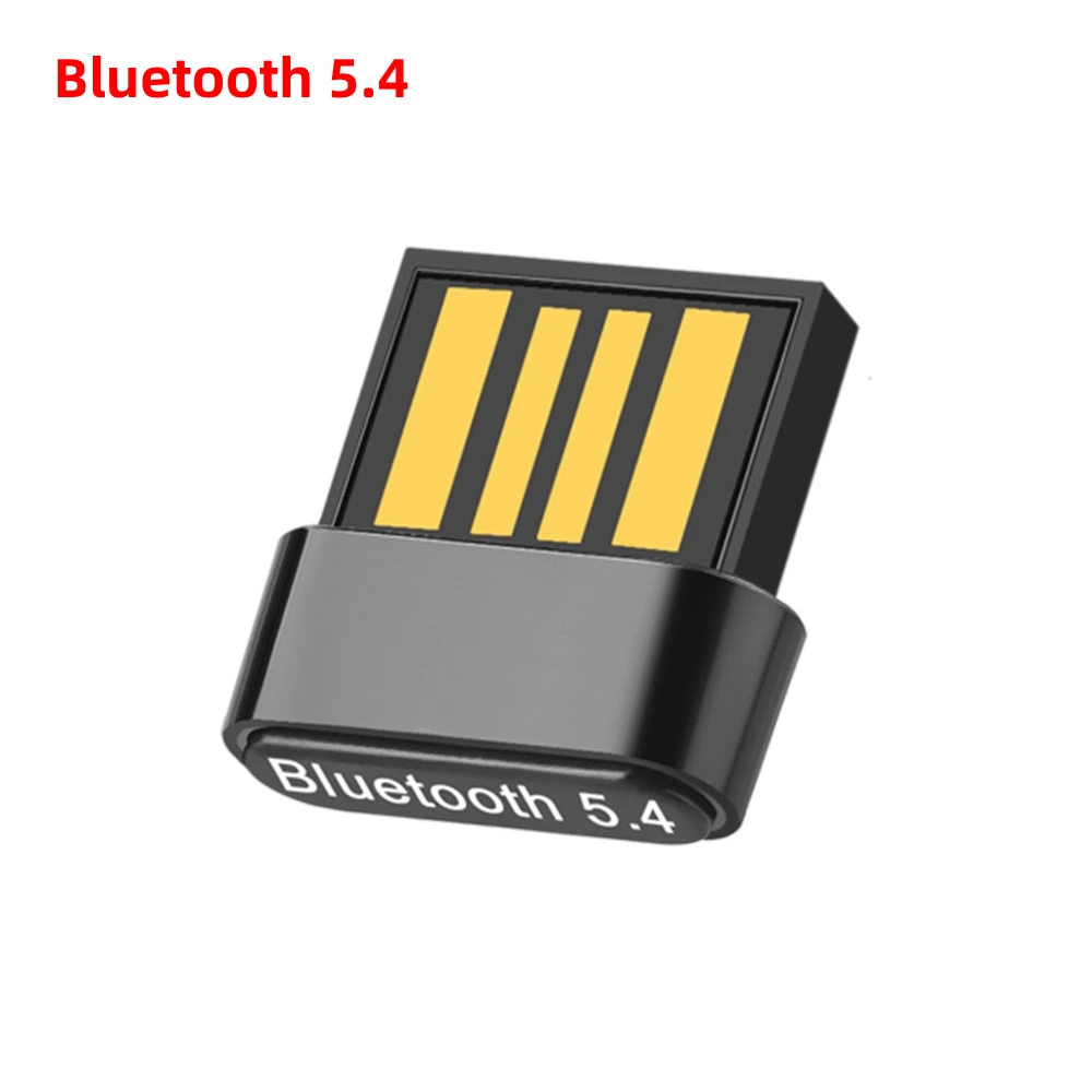USB Bluetooth 5.4 5.3 Adapter Wireless Dongle Adapters Support Computer Laptop For Windows 11/10/8.1 Audio Transmitters: Brown