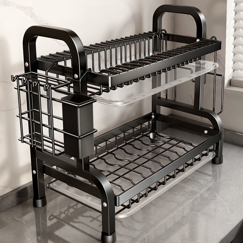 Haushalt Multifunktionale Küche Geschirr Rack Trocknen Lagerung Organizer Schalen Stäbchen Utensilien Schrank Arbeitsplatte Platzsparend