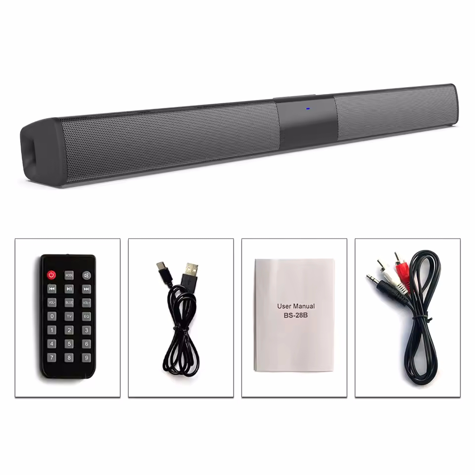 Soundbar Voor TV Subwoofer Bluetooth Speaker Sound Bar Box Muziek Draadloze Radio FM Caixa De Som Grote Bocina Bass Blootooth Coluna: Default Title