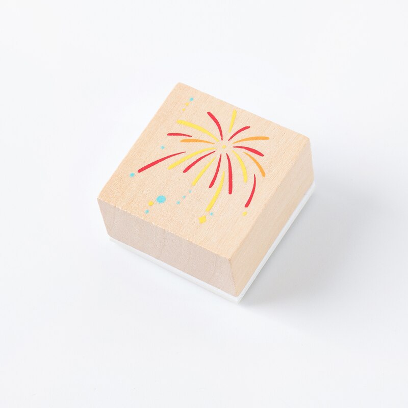 Sommar soft breeze serie stämpel gör-det-själv trä gummistämplar tätning för scrapbooking studentpris reklam japanska brevpapper