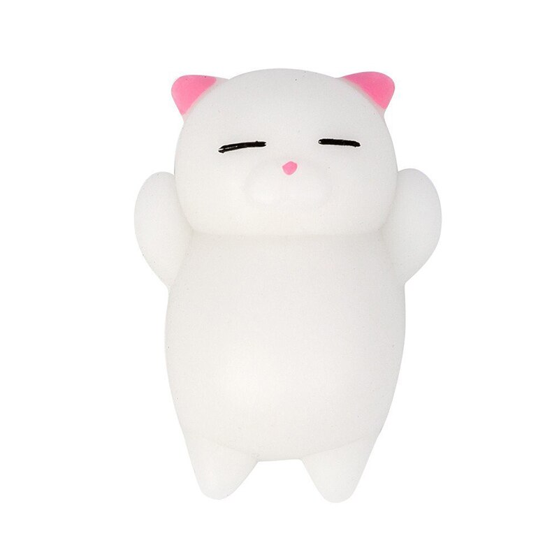 Jouet Squishy de chat de dessin animé, anti-Stress, à presser, décompression, Animal de guérison, Fidget, Vent: 04