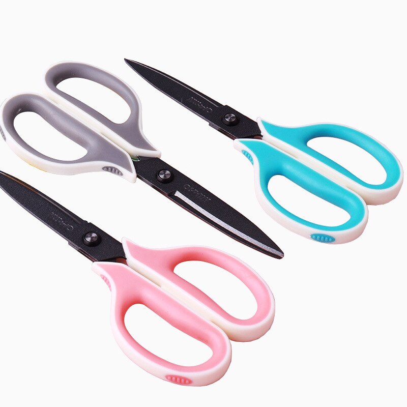 6.5 Inch 7inch 8inch Stainless Steel Curved Edge Scissors Office Scissors Sharp Edge Office Helper Scissors Stationery