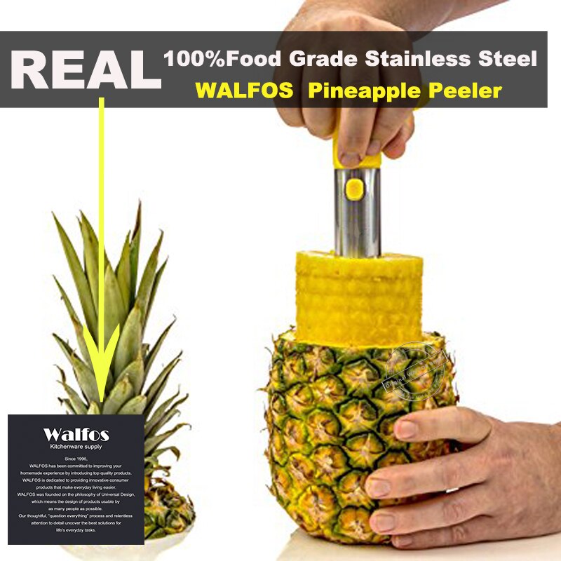 WALFOS – éplucheur d'ananas en acier inoxydable, accessoires de cuisine, couteau à fruits, outils de cuisine, trancheuse