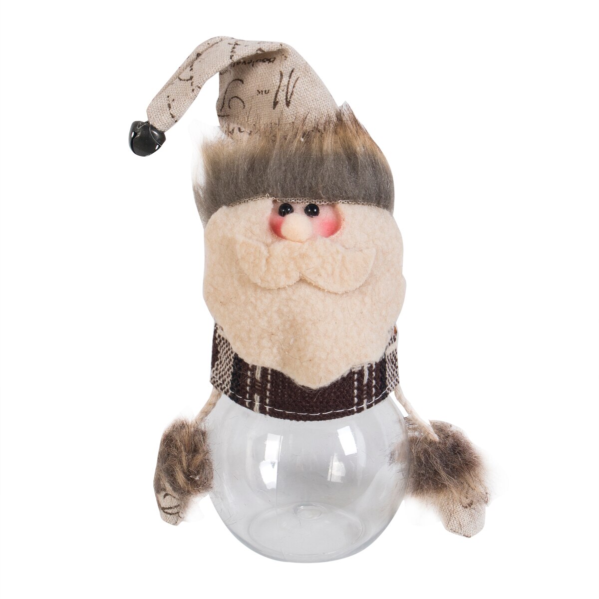 Mooie Sneeuwpop Kerstman Candy Filler Opslag Fles Xmas Decor Doos Kerst Snoeppot: Santa Claus