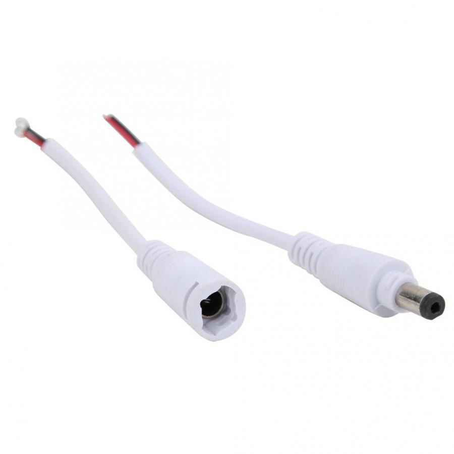 50 Pairs Power Plug Connector with Lock Male Female Cable Electrical Supplies 5.5mmx2.1mm Household Power Connector