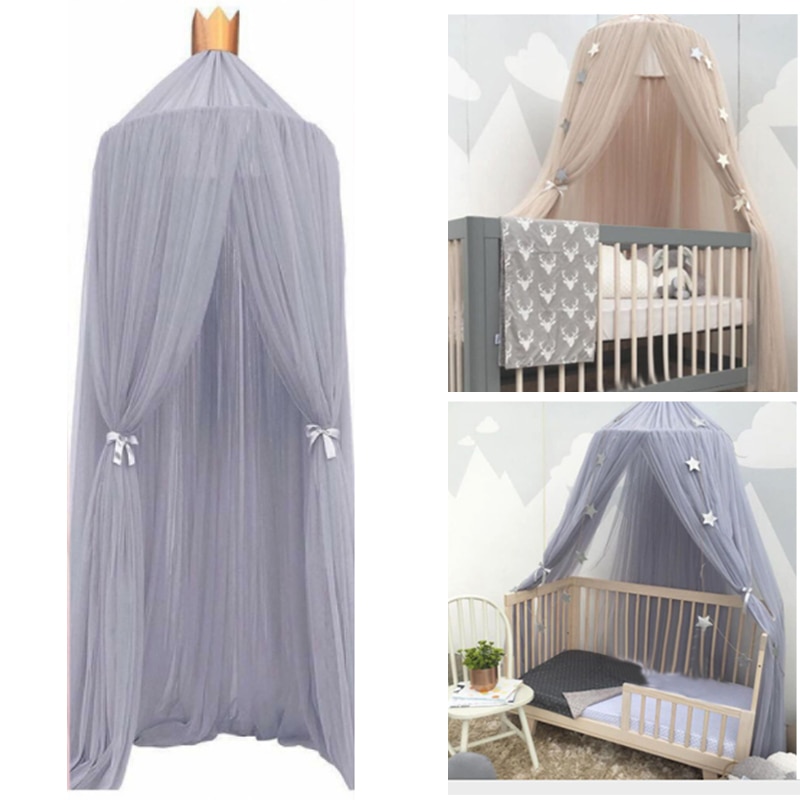 Moustiquaire suspendue pour lit de bébé, rideau de rêve en forme de dôme, décoration de chambre d&#39;enfant