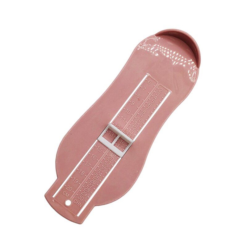 Baby Kid Schoenen Maat Meten Ruler Tool Kind Zuigeling Voet Maatregel Gauge Schoen Peuter Baby Schoenen Fittings Gauge Voet Maatregel: Light Pink