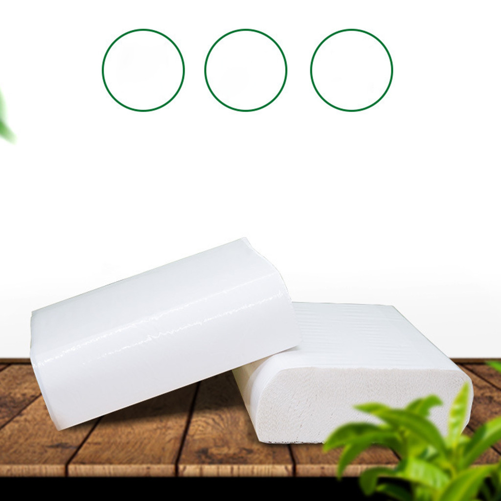 1 Ply C fold Paper Tissues toilet paper higienico White Hand Toilet Towels inodoro Roll Tissues Napkin 120PC/Pack