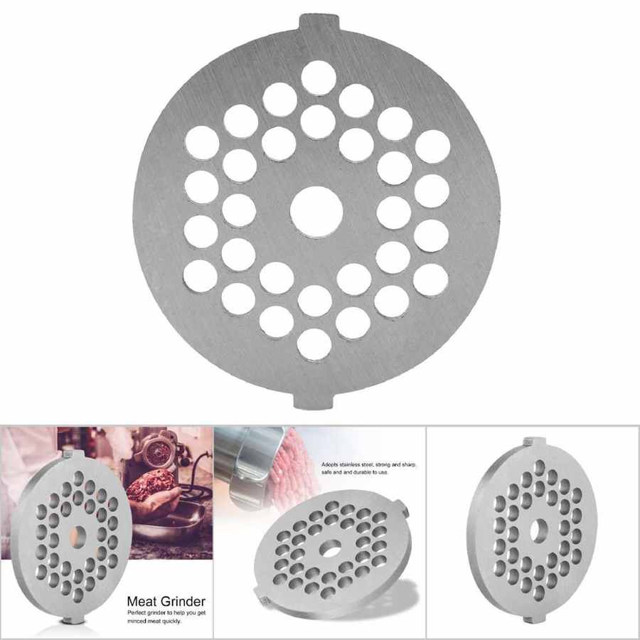 Vleesmolen Crusher Mincer Plaat Disc Mes 5/7Mm Gat Vlees Fruit Groente Noten Shredders Worst Worst Stuffer vleesmolen