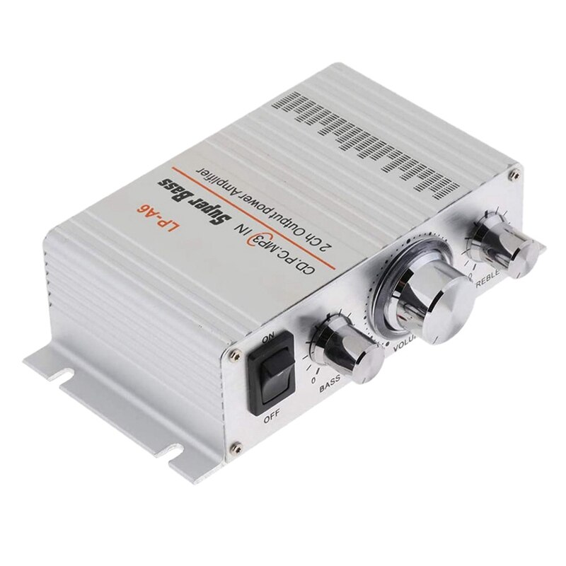 Stereo Fidelity Amplifier Class D Amplifier 2X15W DC 12V for Car Home