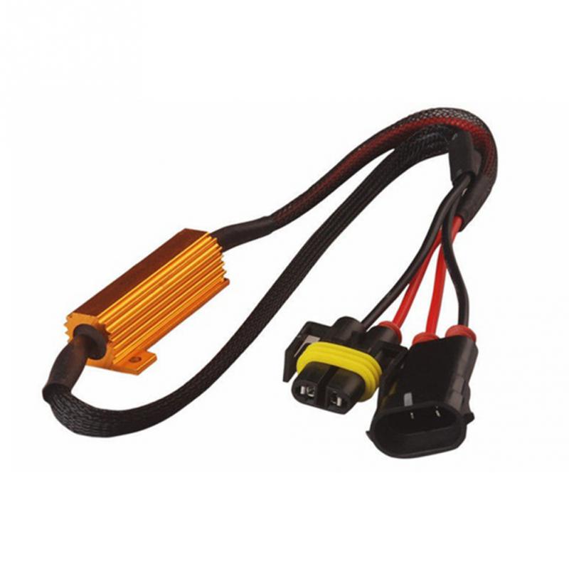 H11 / H8 Nebel Lichter Decoder LED Nebel Lampen Widerstand Linie LED Nebel Lampen Gold Fixed Resistor