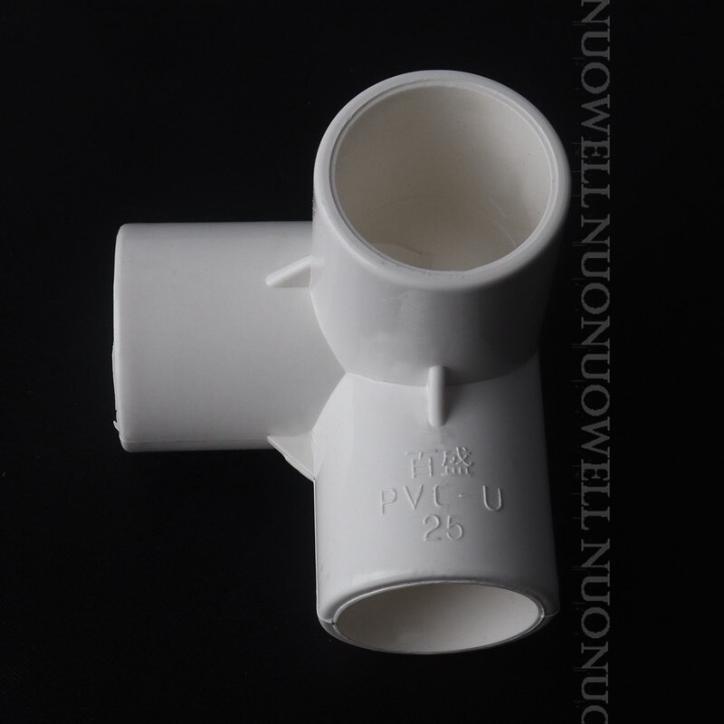 5 stk i .d 20 ~ 110mm pvc rørforbindelser pvc 3- vejs konnektor vandrør fatning konnektor vandingsrør fittings gør-det-selv-værktøj: 32mm / Hvid