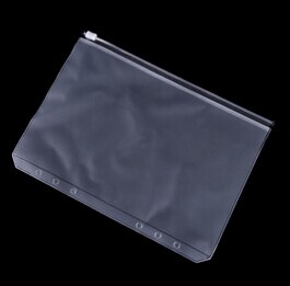 1 Uds., organizador de agenda de viajero, bolsa con cremallera, productos archivadores A5/A6/A7, accesorios de viaje transparentes: A5