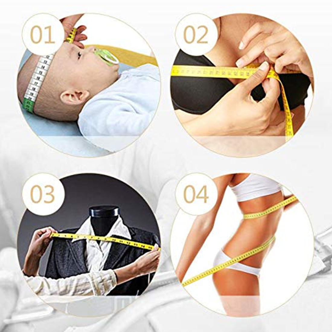 Clothing Tailoring Ruler Sewing Ruler Durable Soft 3 Meter 300 CM Sewing Tailor Tape Body Measuring Measure Ruler Dressmaking