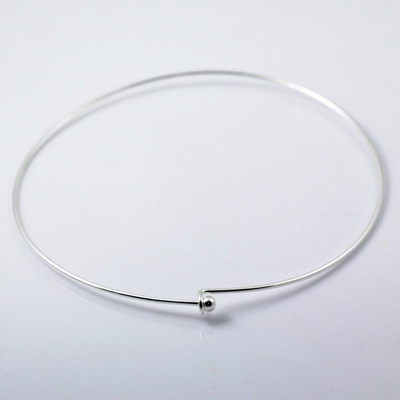 Beadsnice dames sieraden messing ketting binnendiameter 122mm buitendiameter 125mm 2mm dikke kraal 6mm nikkelvrij loodveilig  id8821