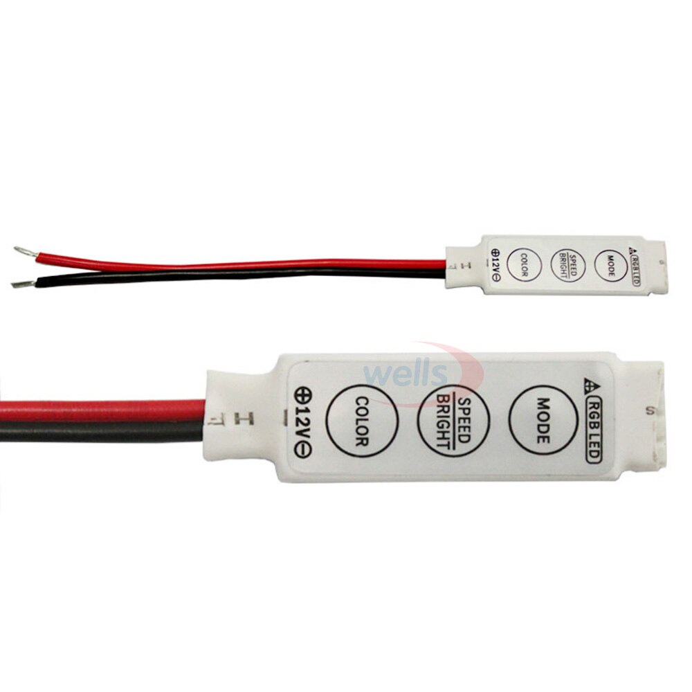 DC 12V 24V RGB led controller Mini 3key 10key 17key 24key 44key 5050 RGB SMD LED Strip light controller tape lamp led dimmer
