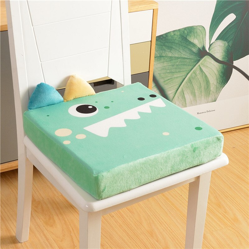 Baby Eetkamerstoel Booster Kussen Verwijderbare Kids High Chair Seat Pad Stoel Verhooging Kussen Kind Stoel Verhogen Seat: Green crocodile