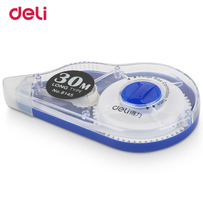 Deli Plastic Correction Tape 30m length Normal Office & School Supplies 5mm*30m Tape Roller Material Cute Correction Stationery