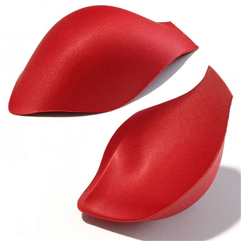 CLEVER-MENMODE Men Stereo Push up Cup Underwear Pad Inside Enhance Frontal Protection Cushion Inner Padded Enlarge: Red