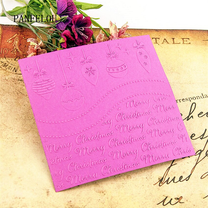 Christmas 15x15cm Snow ball Embossing folders Plastic Scrapbooking DIY Template Fondant Cake Photo Album Card Making