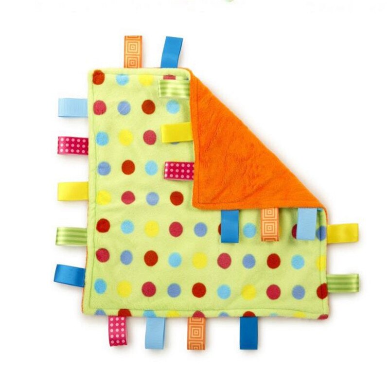 Ultra zachte taggies multicolour label baby sussen de handdoek doek speelgoed placarders