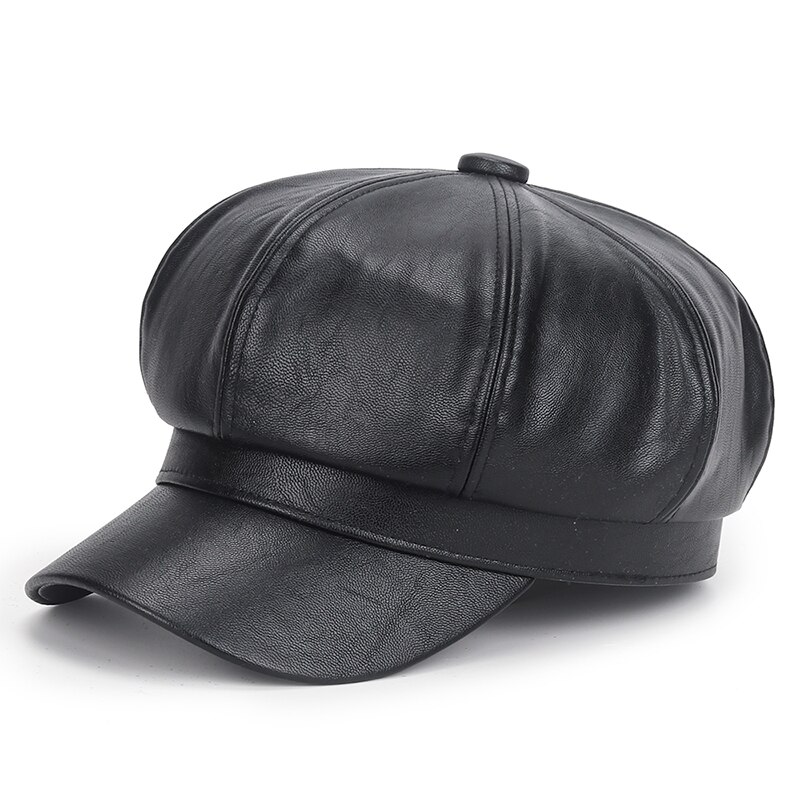 D&amp;T 2022 Octagonal Cap Beret Men Women Unisex Cotton Material Solid Artist Hat Sun Protection Warm