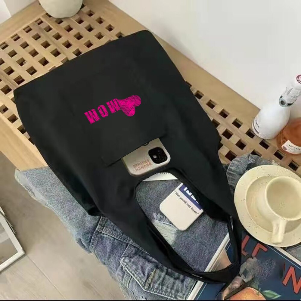 Canvas Tas Vrouwen Boodschappentassen Commuter Shopper Vest Bag Mom Serie Kruidenier Eco Handtassen Student Tote Bag Tassen Voor vrouwen