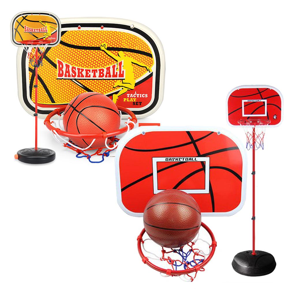 Kids basketball stand set, height adjustable, household basketball hoop for children and adults, indoor outdoor shooting games supplies: Default Title