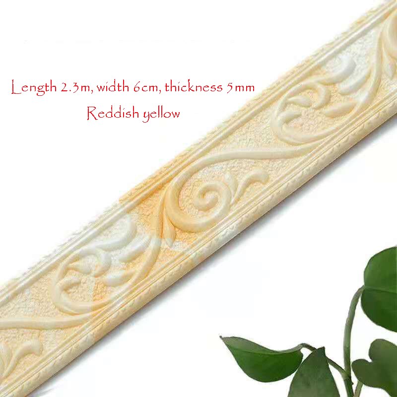 3D Solid Wall Edge Strip Sticker Self-Adhesive Skirting Board Corner Waist Line Sticker Wall Decoration Line Skirting Line Frame