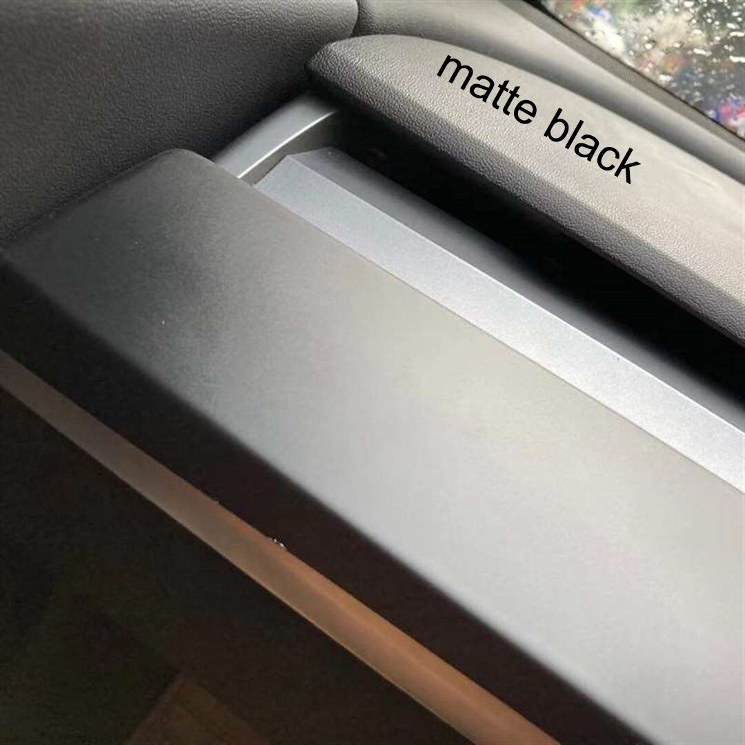 subsection frosting matte finish Carbon fiber decoration Dashboard For Tesla Model 3 Y Center control panel protective cover